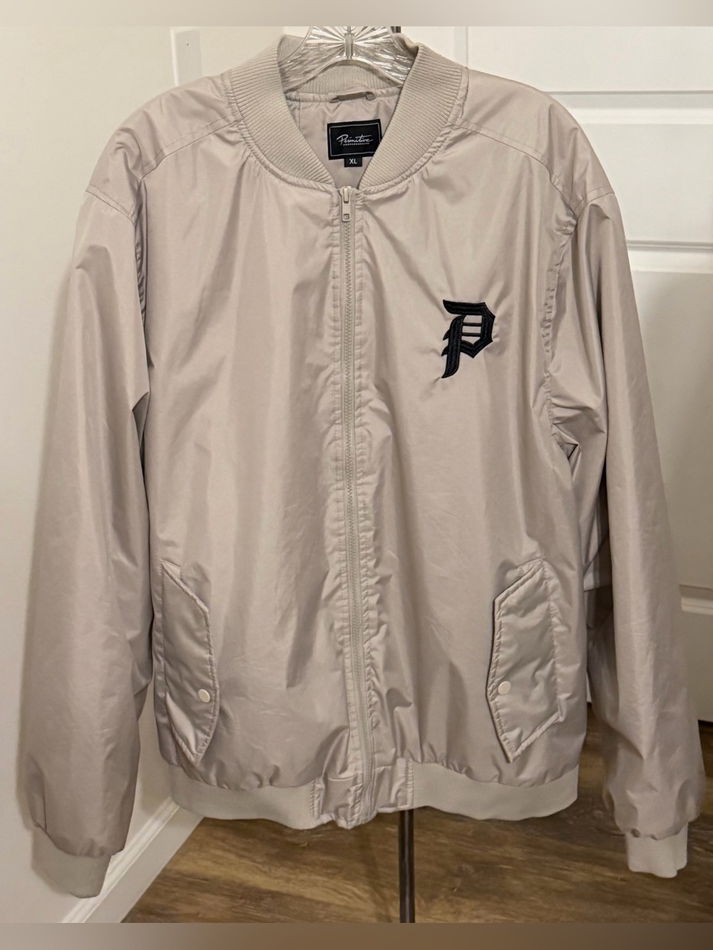 Primitive Skateboarding P Logo Lightweight Bomber Jacket Khaki XL